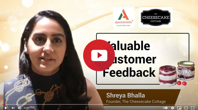 MUHSAJ AGRI FARM PRIVATE LIMITED supplies best quality glass jars at best prices- Shreya Bhalla, The Cheesecake Cottage